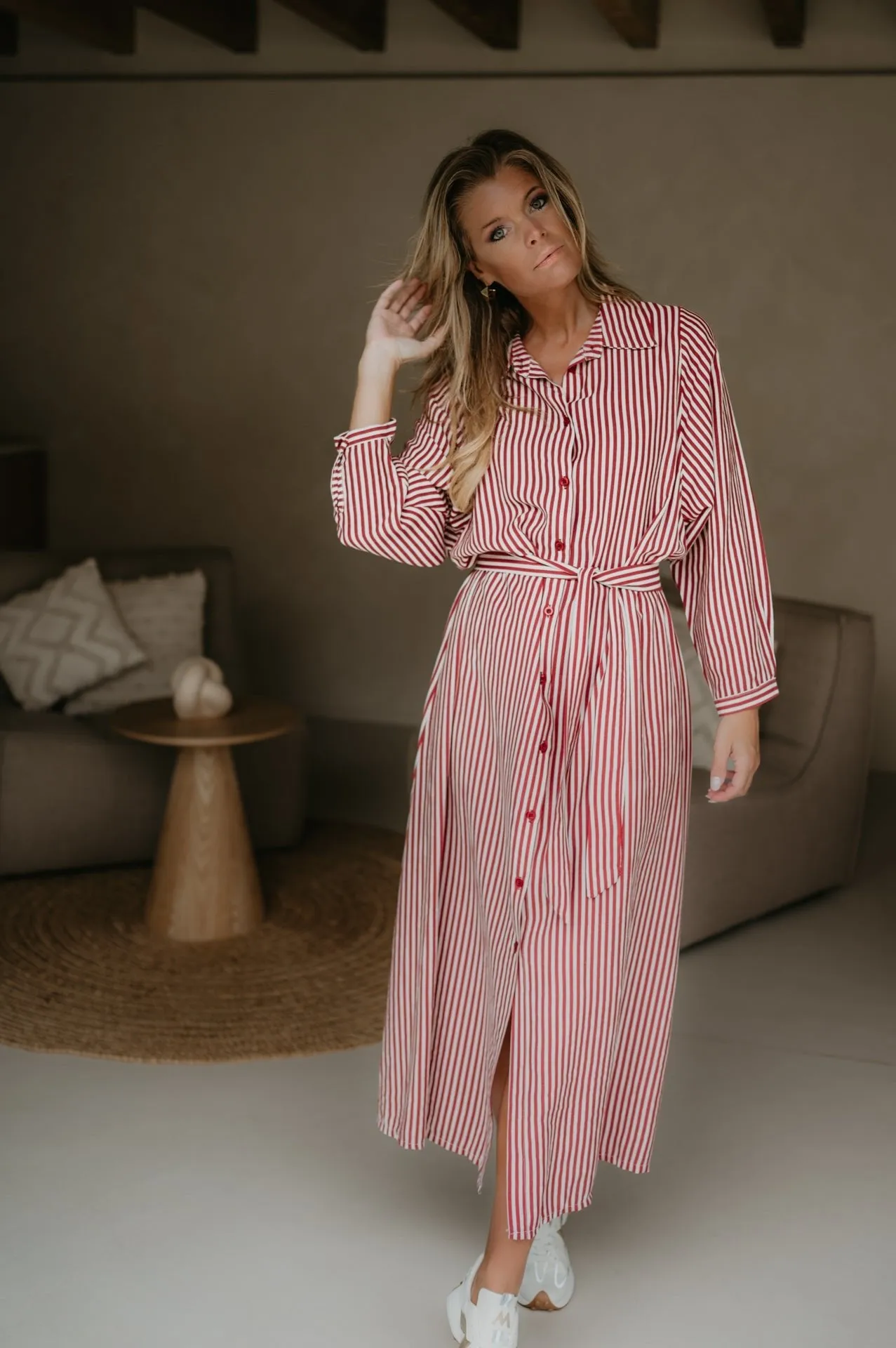 Secco dress I Striped Red