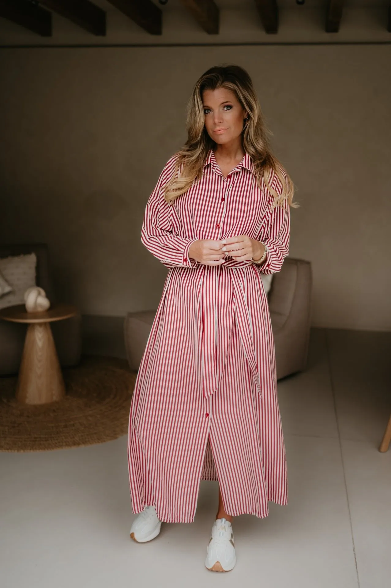 Secco dress I Striped Red