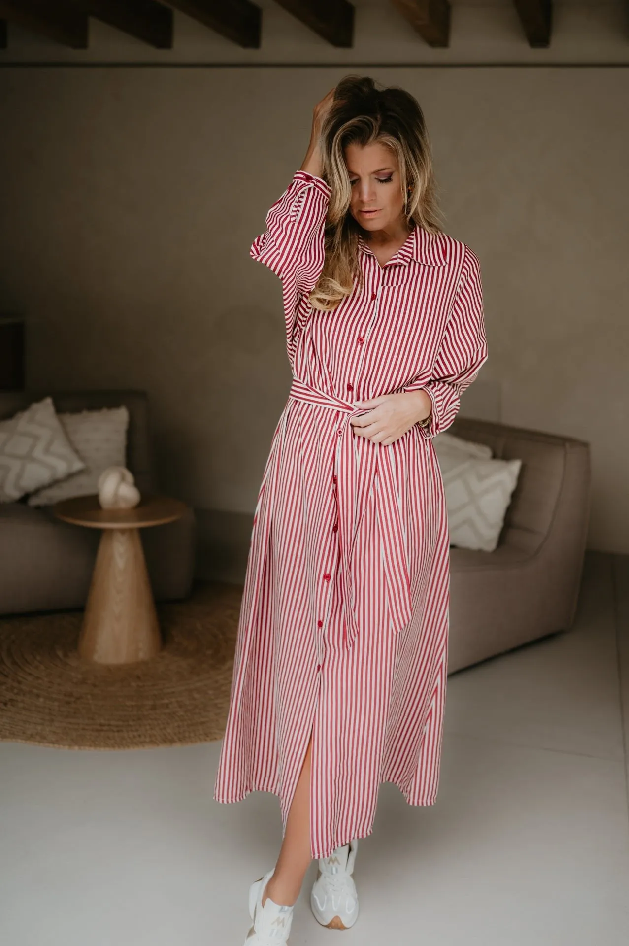 Secco dress I Striped Red