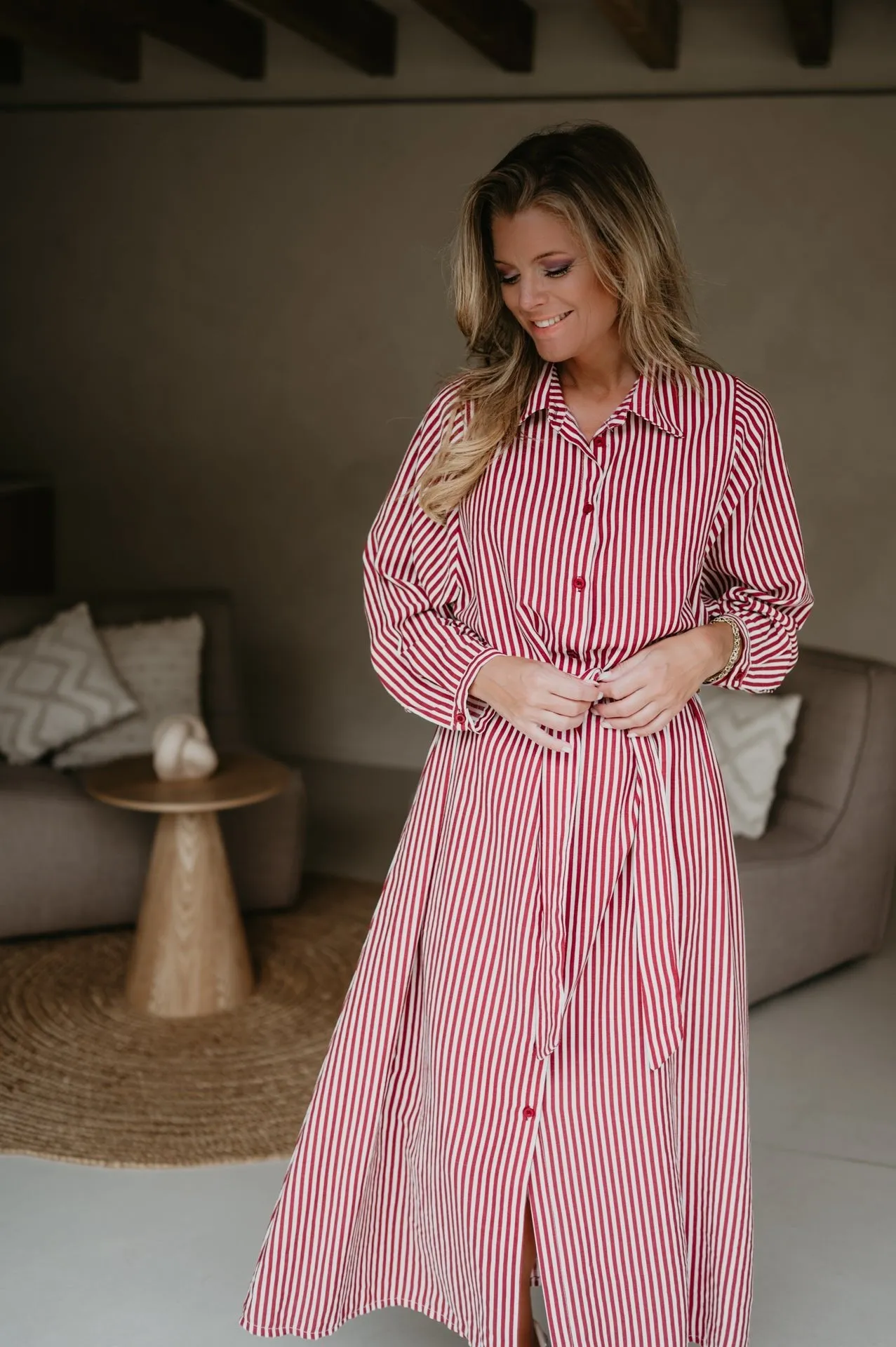 Secco dress I Striped Red