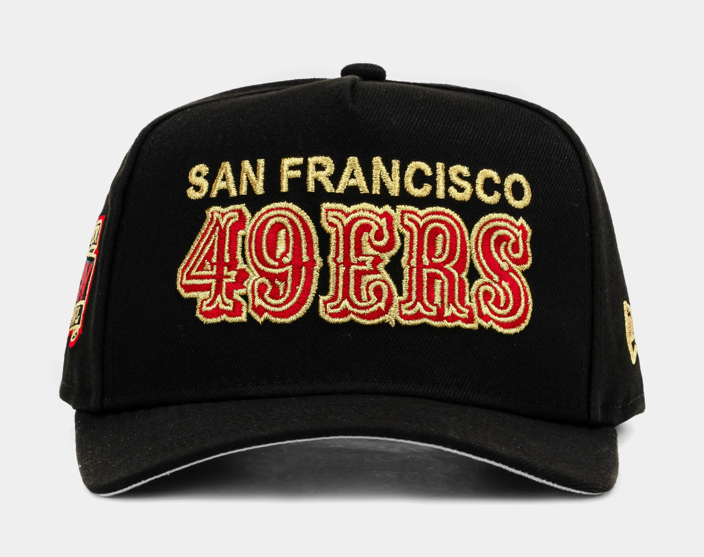 Shoe Palace Exclusive San Francisco 49ers XXIV Superbowl 950AF Snapback Mens Hat (Black/Red)
