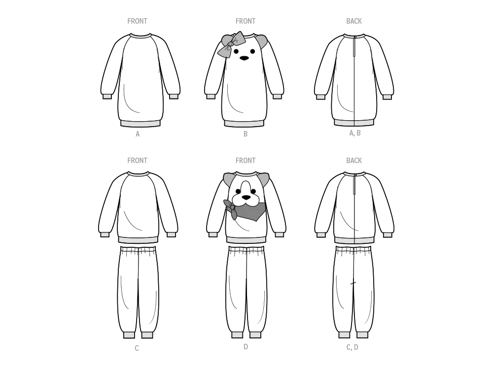 Simplicity Pattern S9673 Child Sleepwear