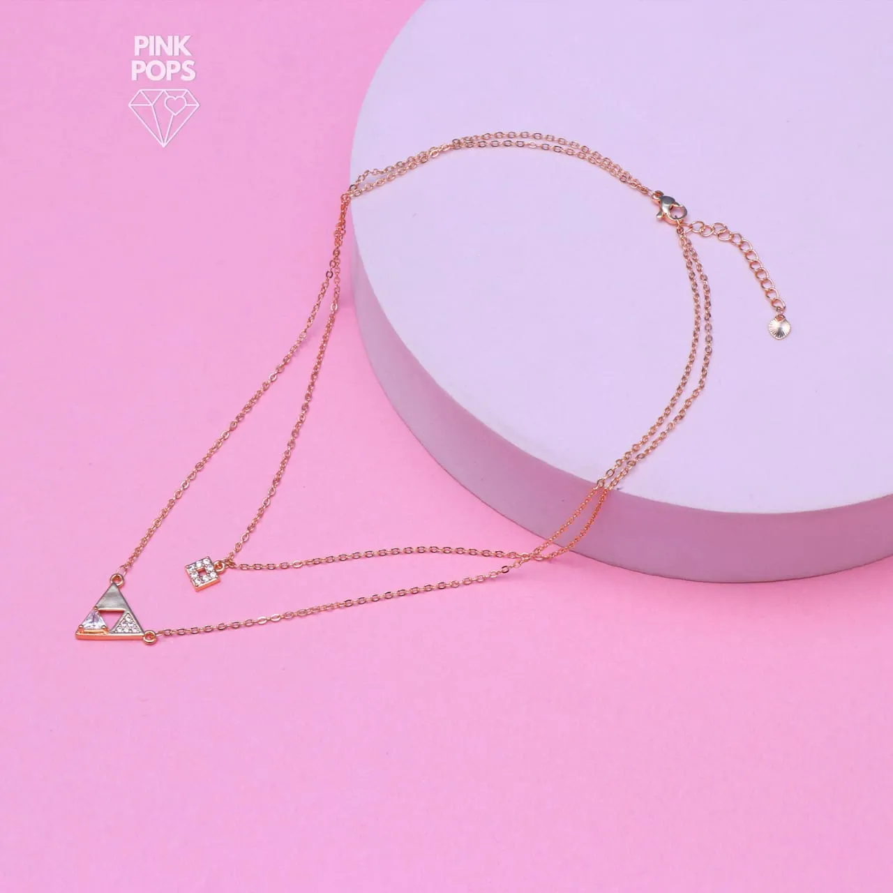 Stone Triangle Pendant