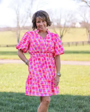 SUNSET FLUTTER DRESS