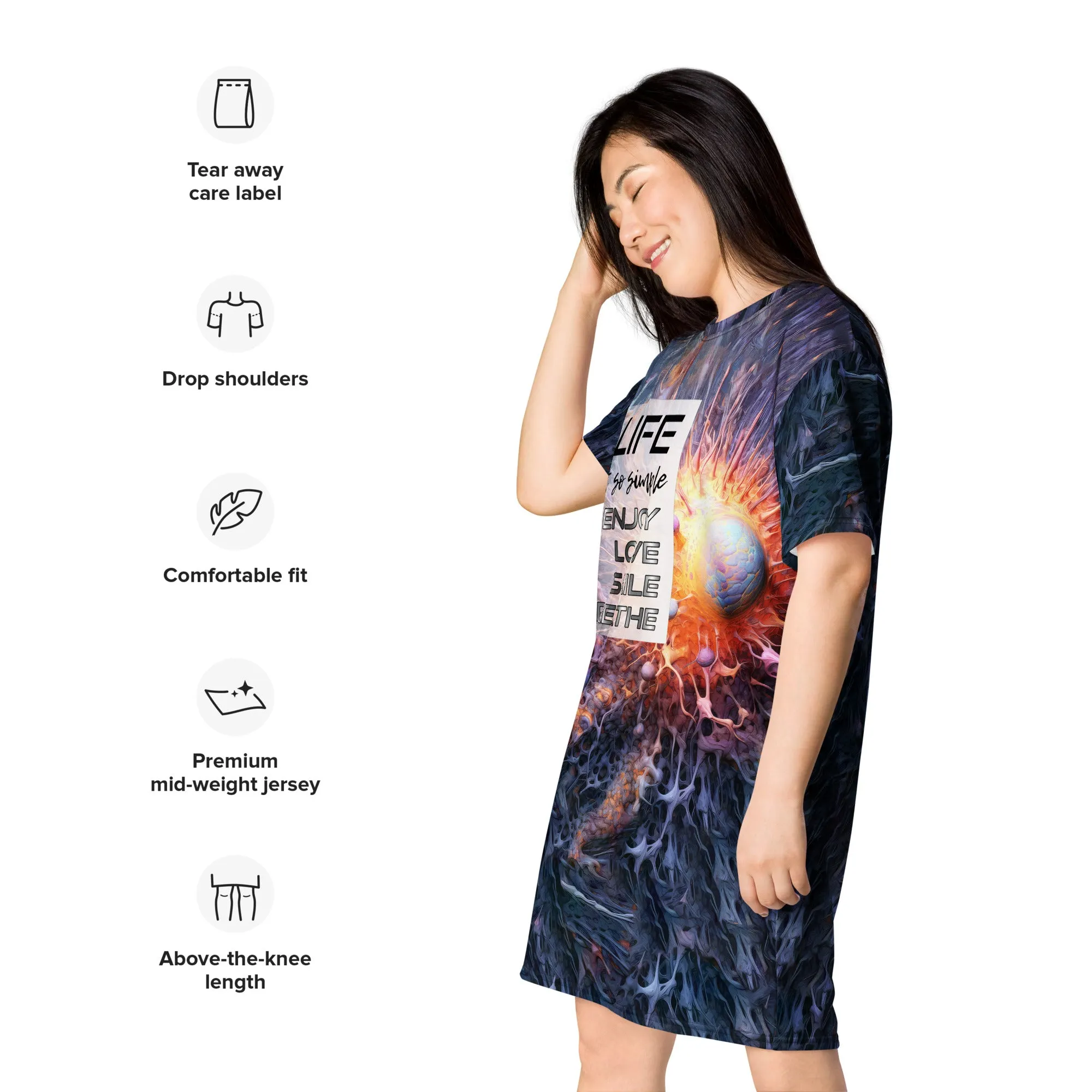 T-Shirt Dress Life is not so Simple