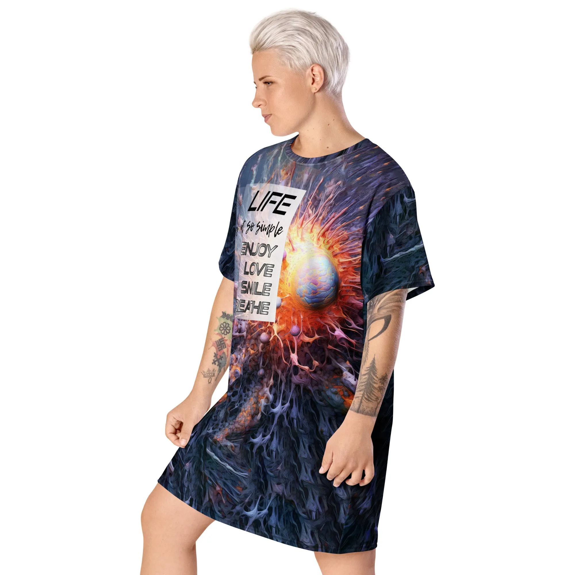T-Shirt Dress Life is not so Simple