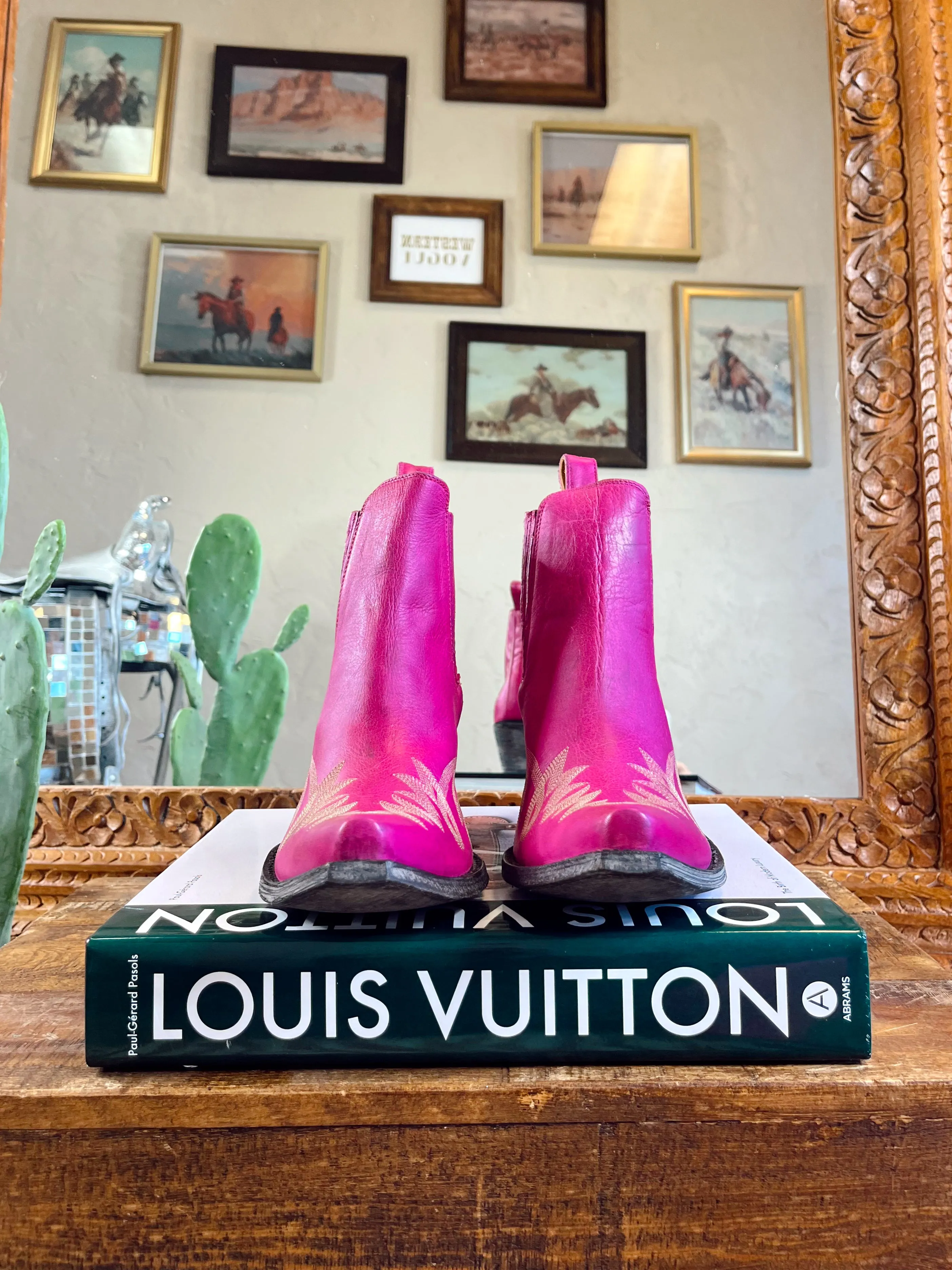 The Old Gringo Gaucho Booties in Pink