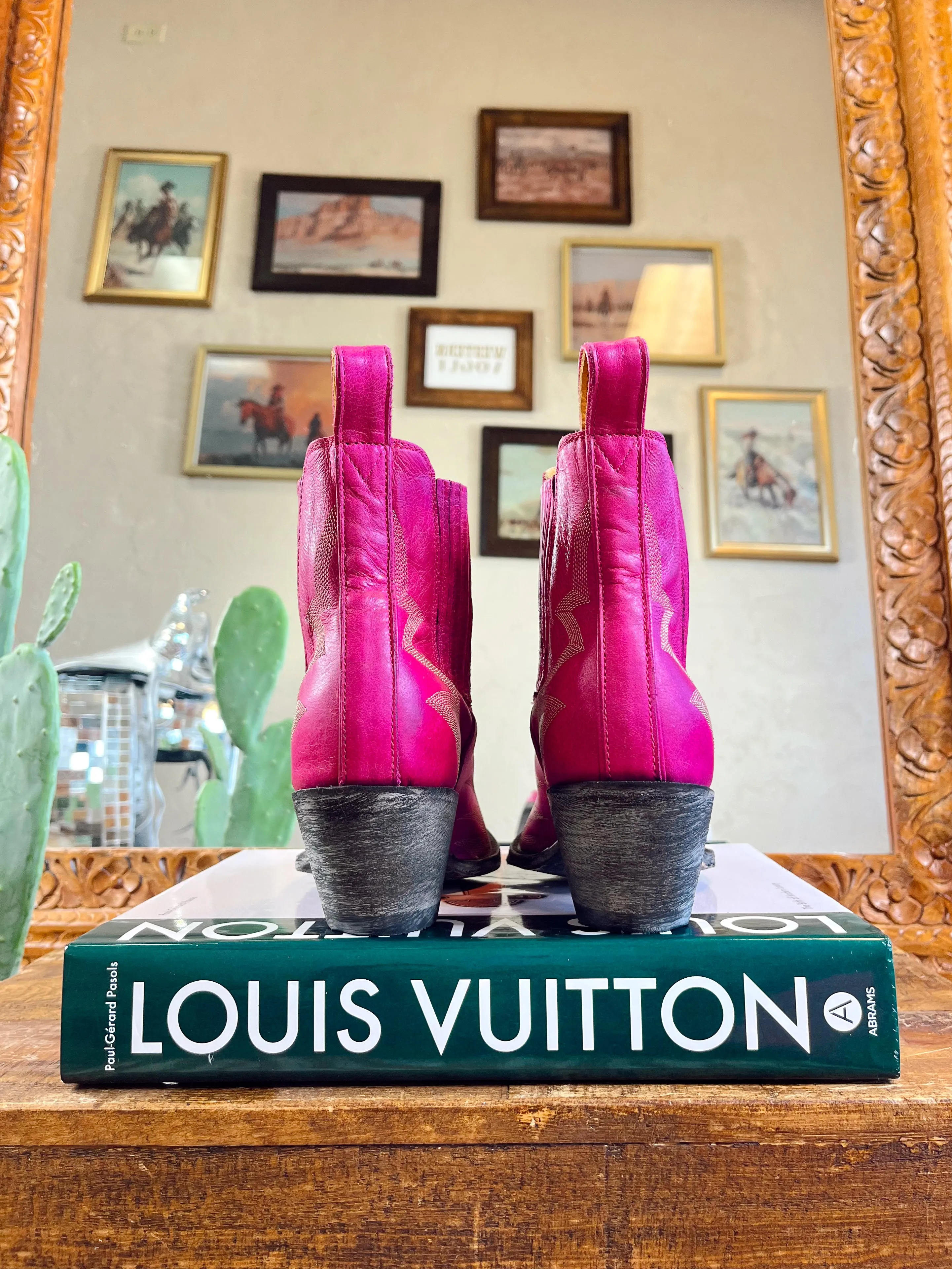 The Old Gringo Gaucho Booties in Pink
