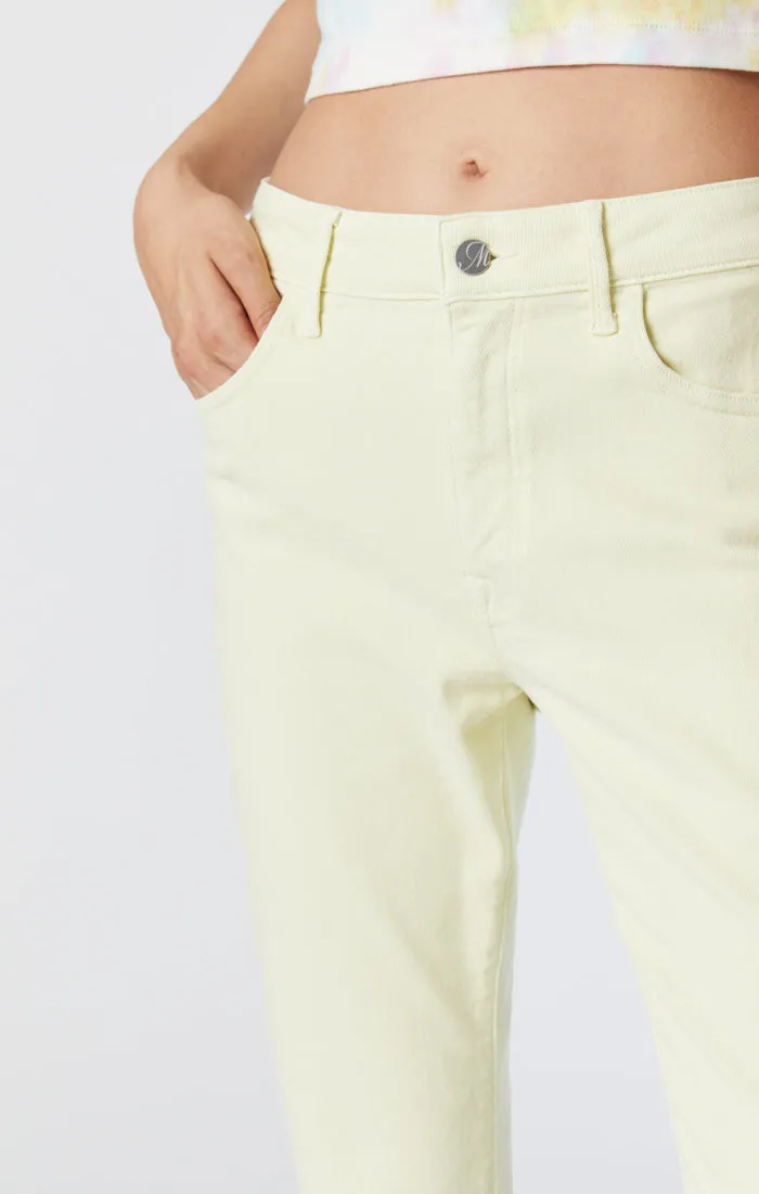 VIOLA STRAIGHT LEG JEANS IN TENDER YELLOW LA VINTAGE